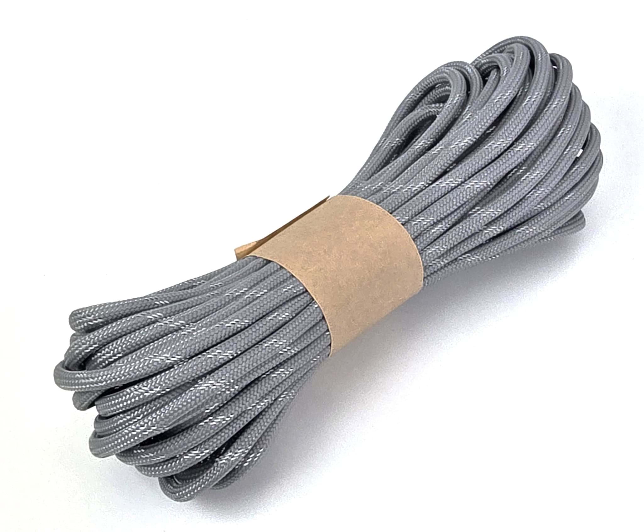 Bild von Paracord 550 Typ III - Grau mit Reflektor - 10 Meter