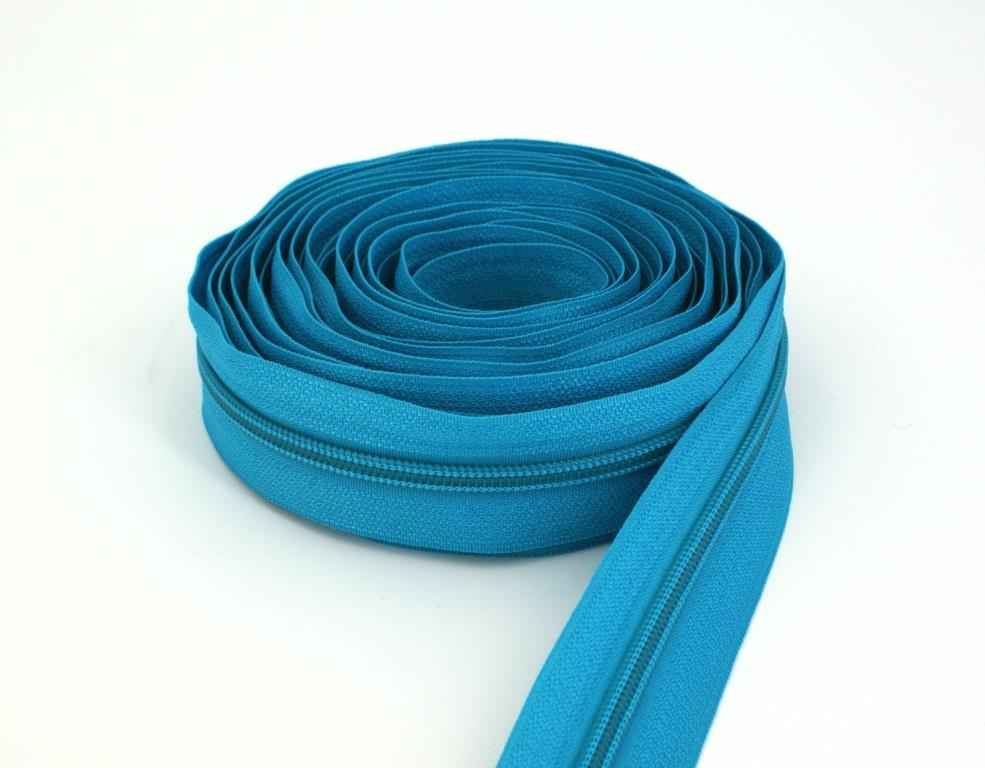 Bild von 5m Reißverschluss, 5mm Schiene, Farbe: Türkis