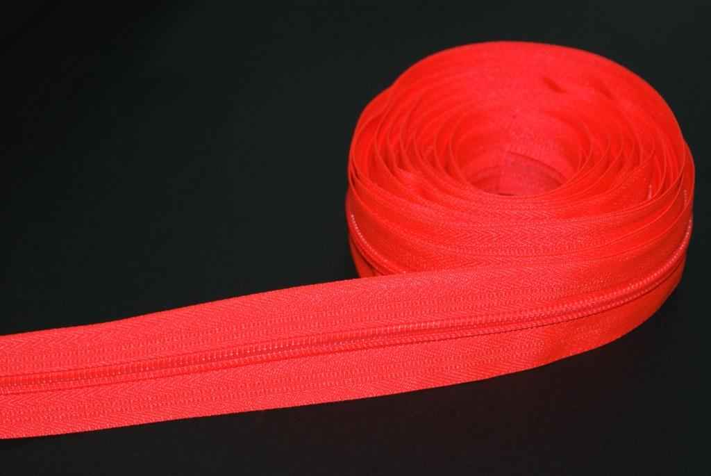Bild von 5m Reißverschluss, 5mm Schiene, Farbe: neonorange