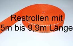Zeige Details für Restpostenbox 25mm breites PP-Gurtband 1,4mm stark, 25m - orange mit Reflektorstreifen (UV) Bild von Restpostenbox 25mm breites PP-Gurtband 1,4mm stark, 25m - orange mit Reflektorstreifen (UV)