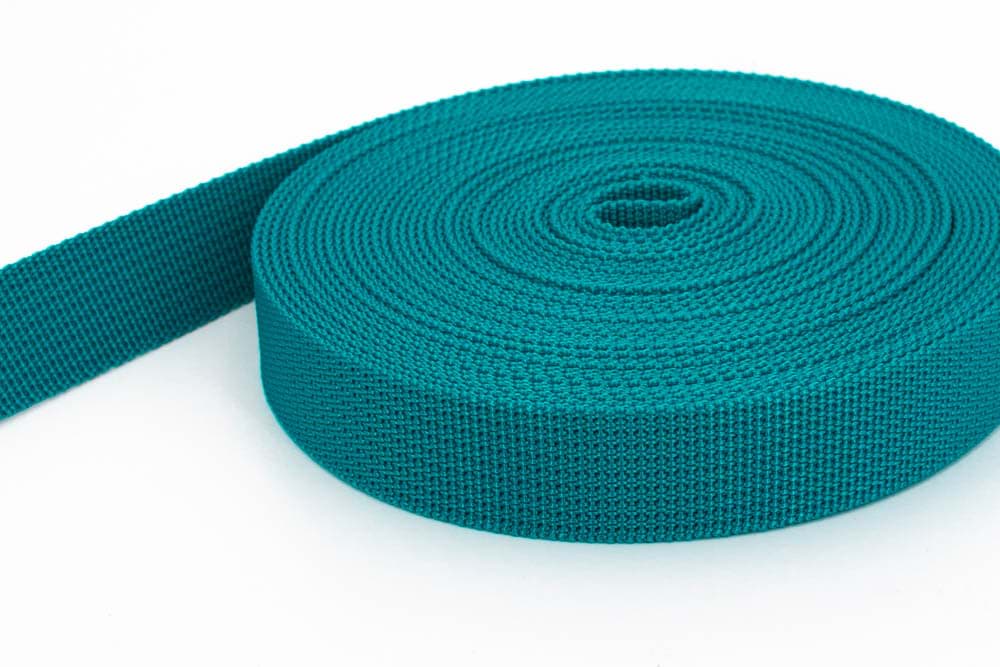 Bild von 50m PP Gurtband - 40mm breit - 1,8mm stark - petrol (UV) *Sonderposten*