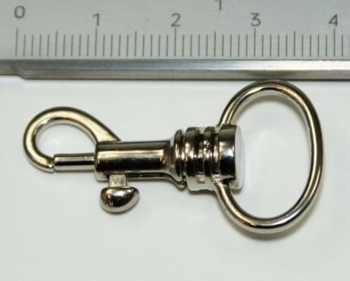 Bild von Bolzenkarabiner - 38 x 16mm - vernickelt - 50 Stück