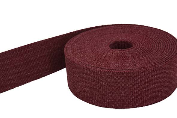 Bild von 5m Gürtelband / Taschenband - 40mm breit - Bordeaux melange
