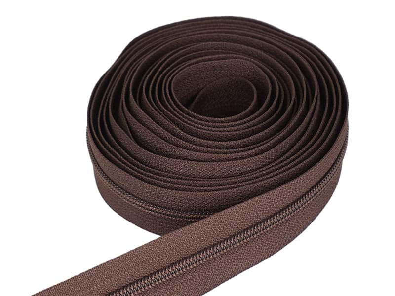 Bild von 3mm Endlosreißverschluss von YKK - Farbe: dunkelbraun 570 - 3m Länge