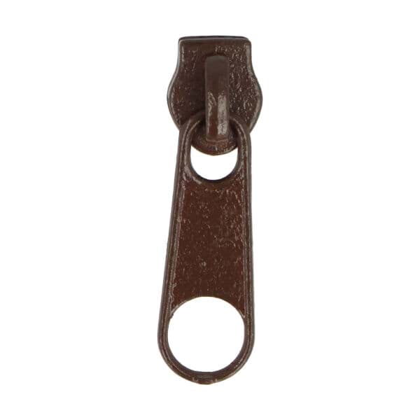 Bild von Zipper fuer 5mm Reißverschluesse, Farbe: schokobraun - 10 Stueck