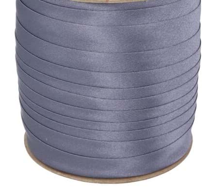 Bild von Einfassband aus Polyester, 20mm breit, Farbe: dunkelgrau - 10m