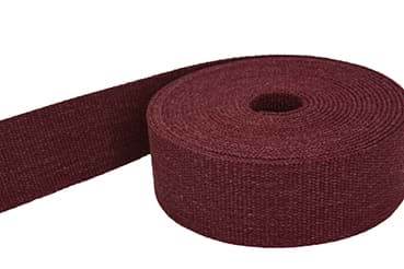 Bild von *Abverkauf* 1m Gürtelband / Taschenband - 40mm breit - Bordeaux melange
