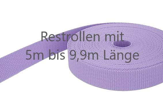 Bild von Restpostenbox 20mm breites PP-Gurtband 1,4mm stark, 25m - flieder (UV)