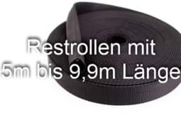 Zeige Details für Restrollen 25mm breites Schlauchgurtband, 25m - schwarz (UV) Bild von Restrollen 25mm breites Schlauchgurtband, 25m - schwarz (UV)
