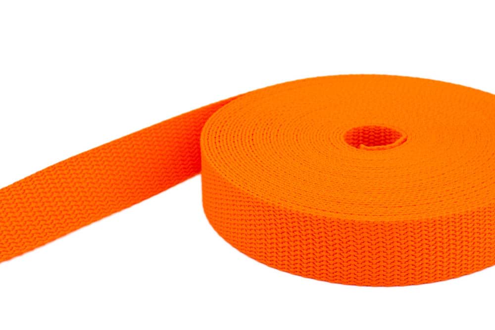 Bild von 4m PP Gurtband - 30mm breit - 1,4mm stark - orange (UV)