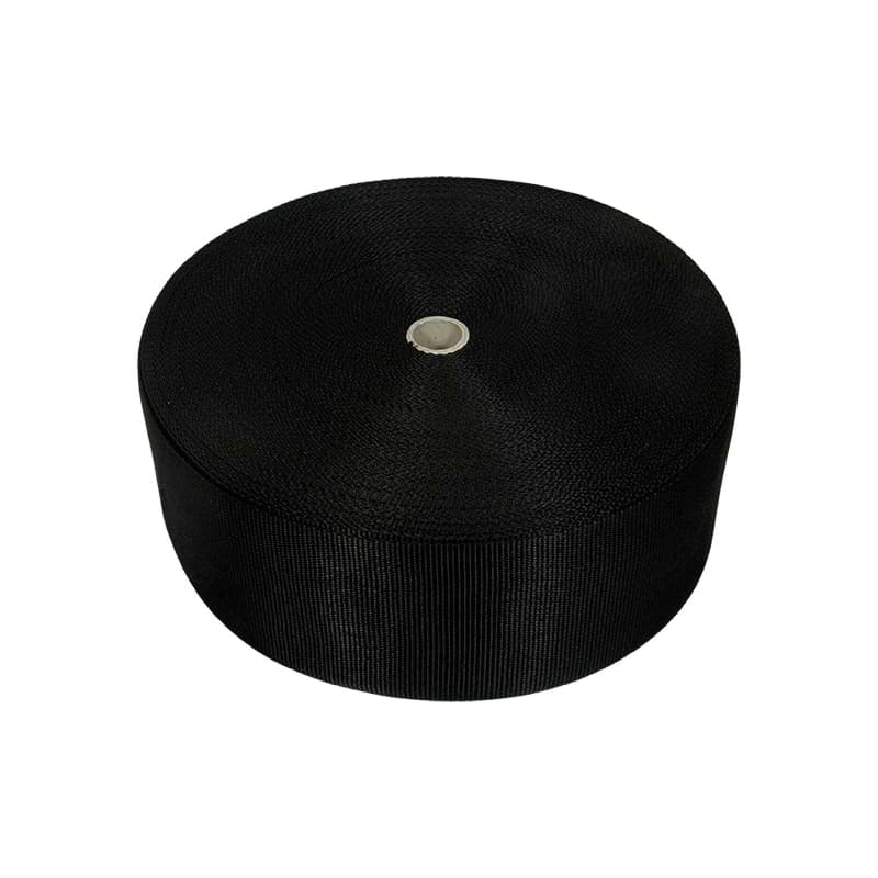 Bild von 10m PP Gurtband - 80mm breit - 1,2mm stark - schwarz