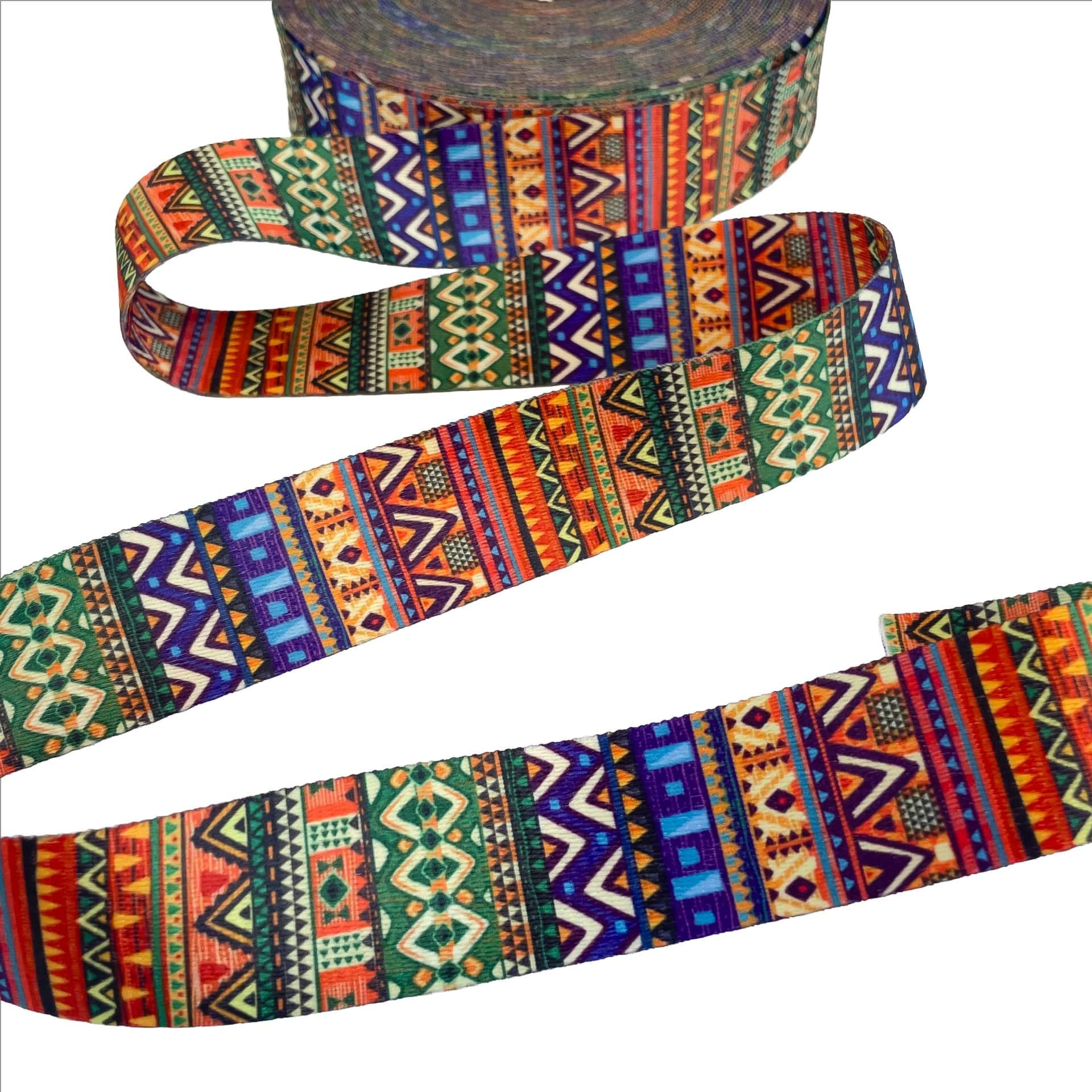 Bild von 1m Dekoband / Gurtband - 38mm breit - Aztec Muster 2