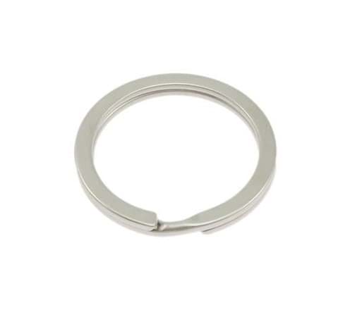 Bild von 30mm Schlüsselring flach aus Federstahl - 24mm Innendurchmesser - 100 Stück