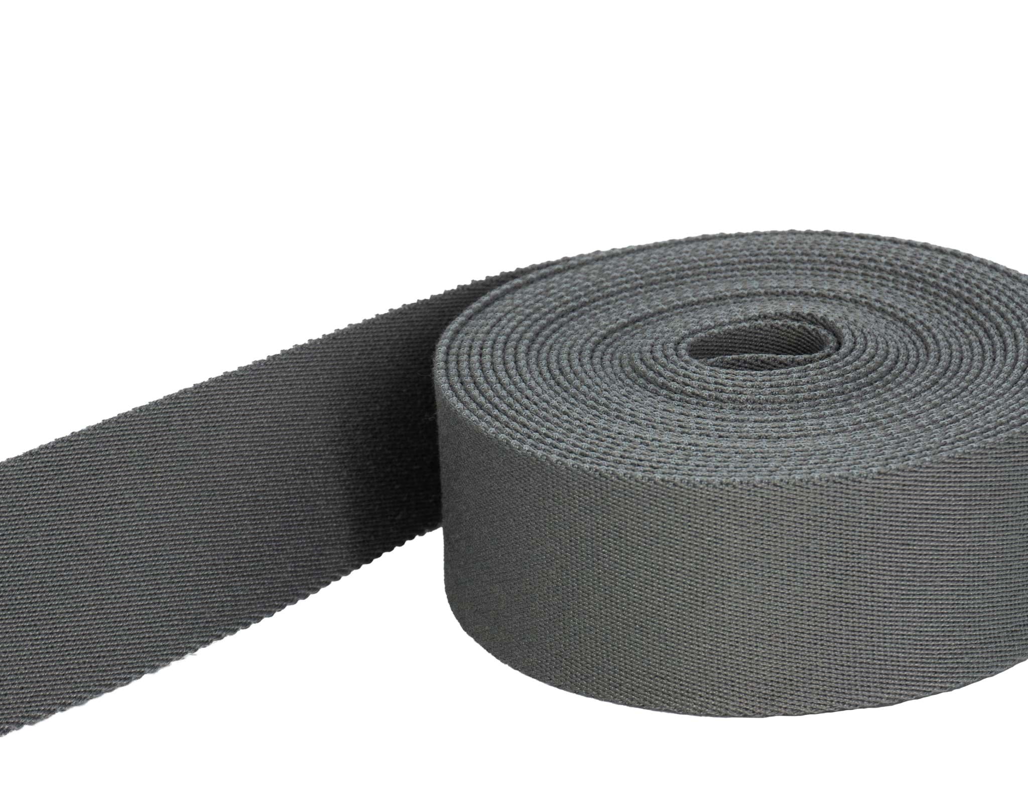 Bild von 4m Gürtelband / Taschenband - 40mm breit - Farbe: grau