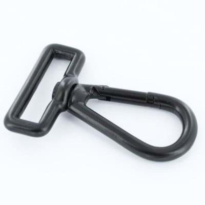 Bild von Karabiner aus Zinkdruckguss - schwarz - 40mm Durchlass - 1 Stück