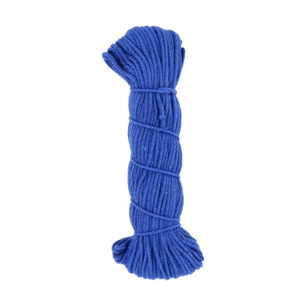 Bild von 50m Baumwollschnur / BW-Kordel - 3mm dick - Farbe: Blau