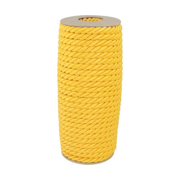 Bild von 7mm Kordel gedreht - Farbe: dunkelgelb - 20m Spule