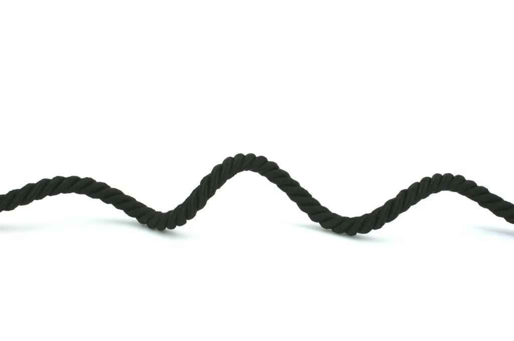 7mm Kordel gedreht - Farbe: schwarz - 20m Spule, Bild 2