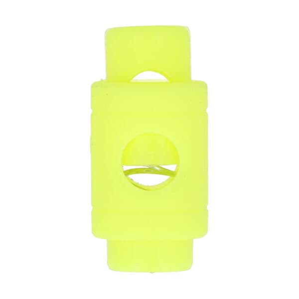 Bild von Kordelstopper - Zylinderform für 5mm Schnüre - neongelb - 10 Stueck