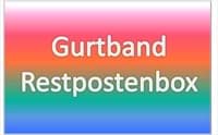 Restpostenbox 25mm breites PP-Gurtband 1,8mm stark, 50m - 6 verschiedene Farben (UV)