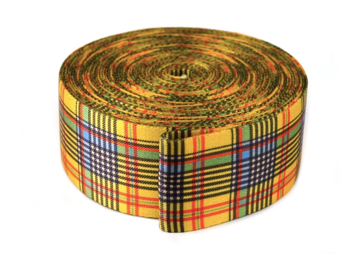 1m Taschenband / Gurtband - 49mm breit - Schottenkaro