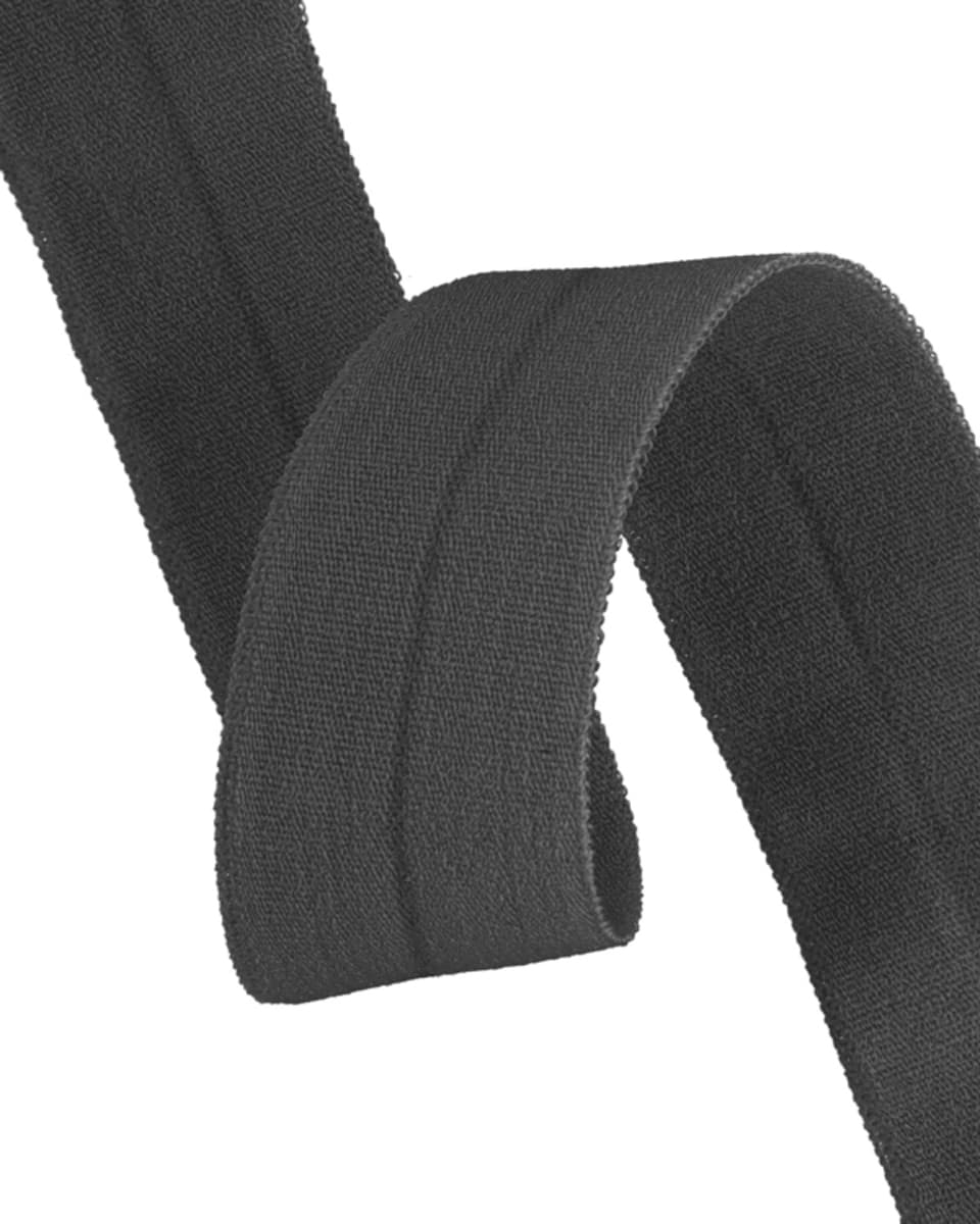 10m Elastisches Einfassband - 20mm breit - Polyester - dunkelgrau