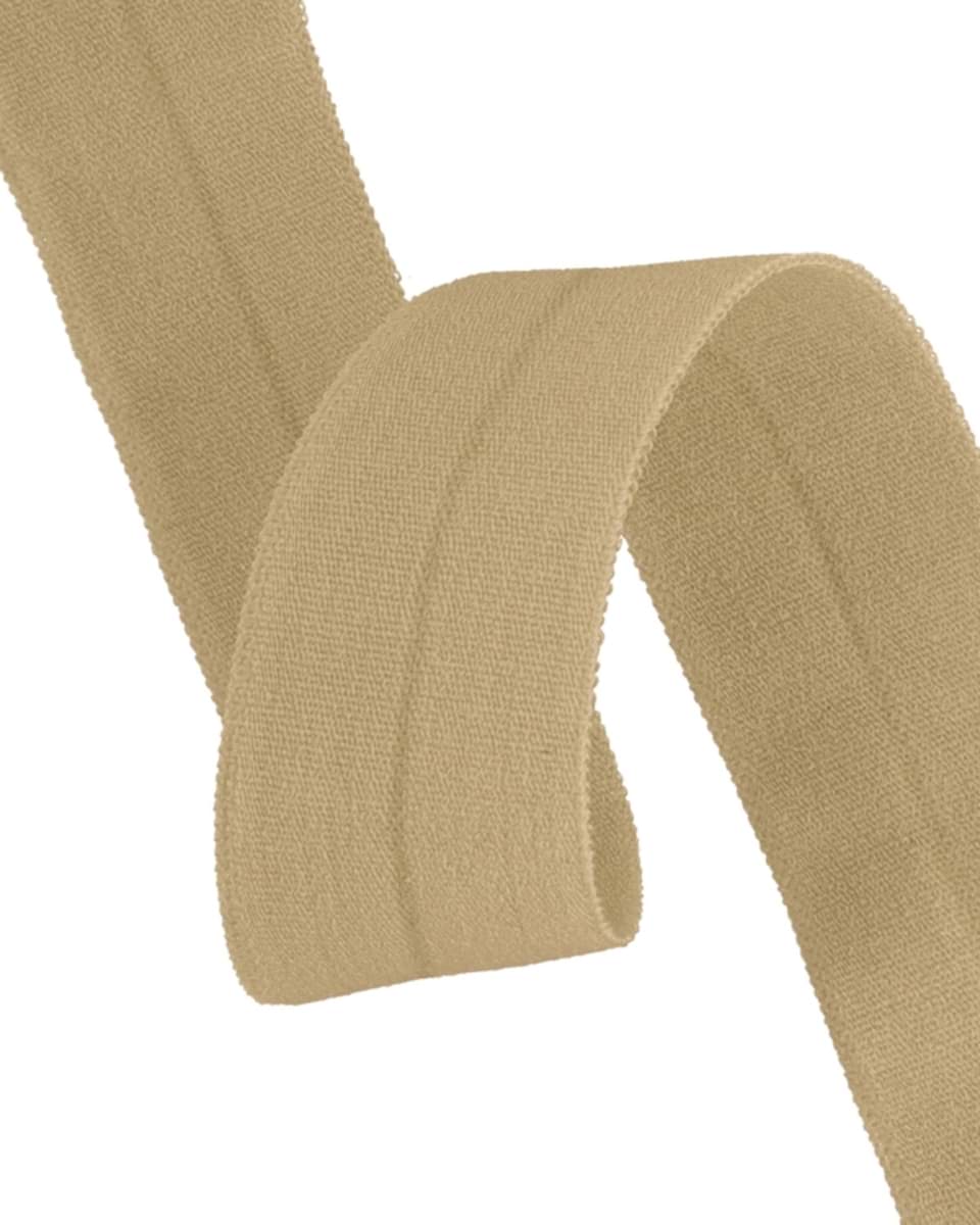 10m Elastisches Einfassband - 20mm breit - Polyester - beige
