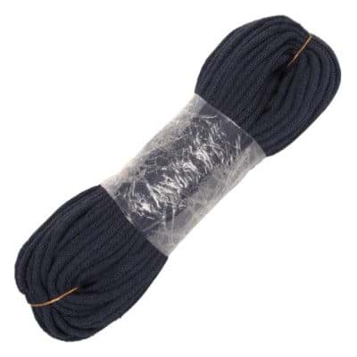 50m Baumwollschnur / BW-Kordel - 5mm dick mit Kern - Farbe: Dunkelblau