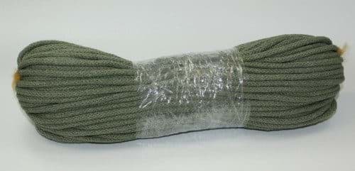 50m Baumwollschnur / BW-Kordel - 5mm dick mit Kern - Farbe: Oliv