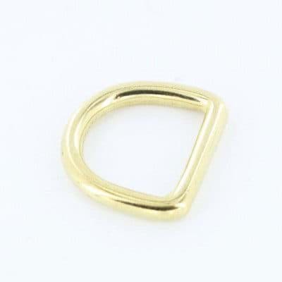 D-Ring aus Messing, 16mm Innenmaß - 1 Stück