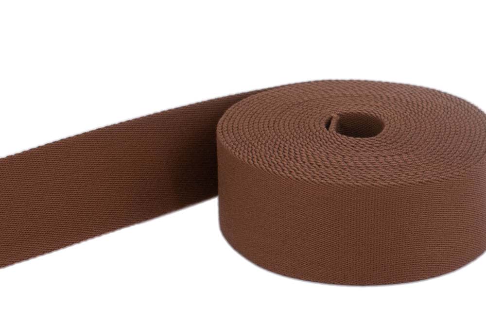 4m Gürtelband / Taschenband - 40mm breit - Farbe: braun