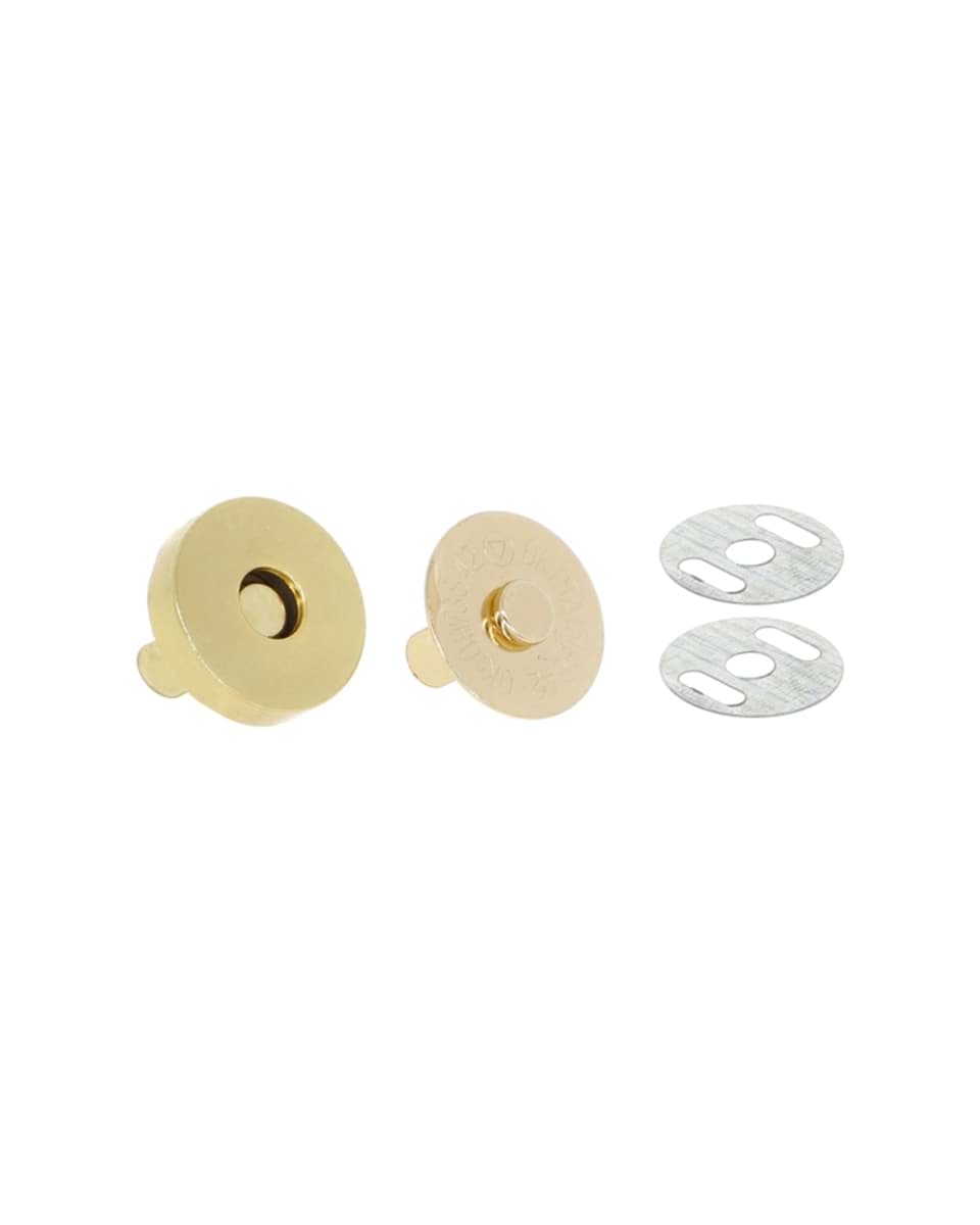 Magnetverschluss / Magnetknöpfe 18mm - Goldfarben - 10 Stück