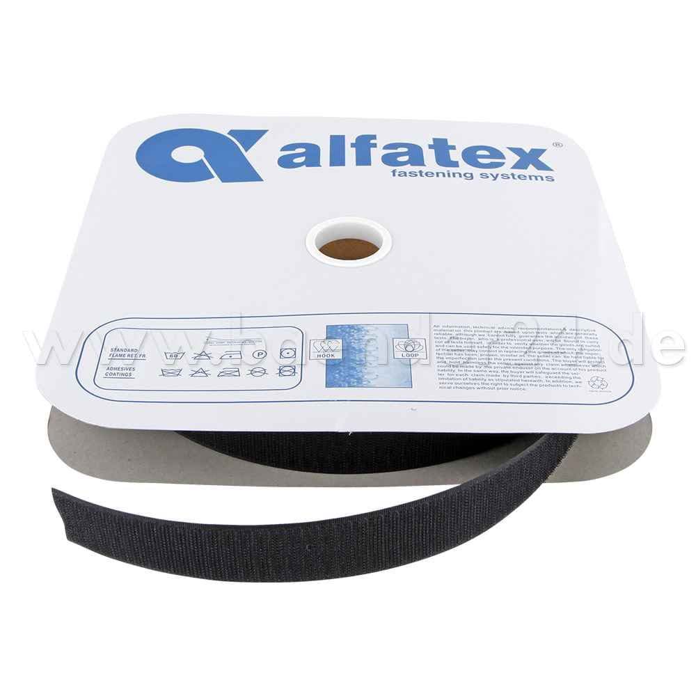 25m Alfagrip Hakenband - 38mm breit - Farbe: schwarz