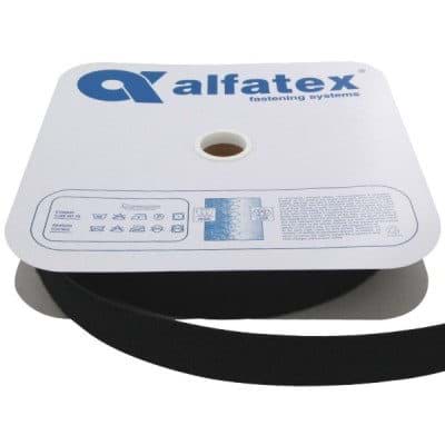 25m Alfagrip Flauschband - 50mm breit - schwarz