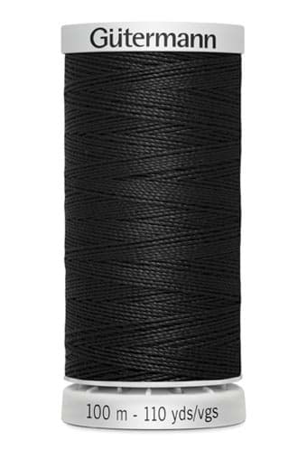 Gütermann Garn - Extra Stark 100m Spule - Farbe: schwarz 000