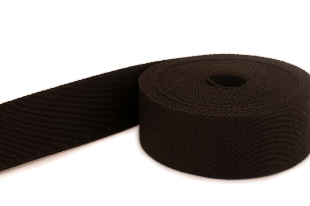 3m Gürtelband / Taschenband - 30mm breit - Farbe: dunkelbraun