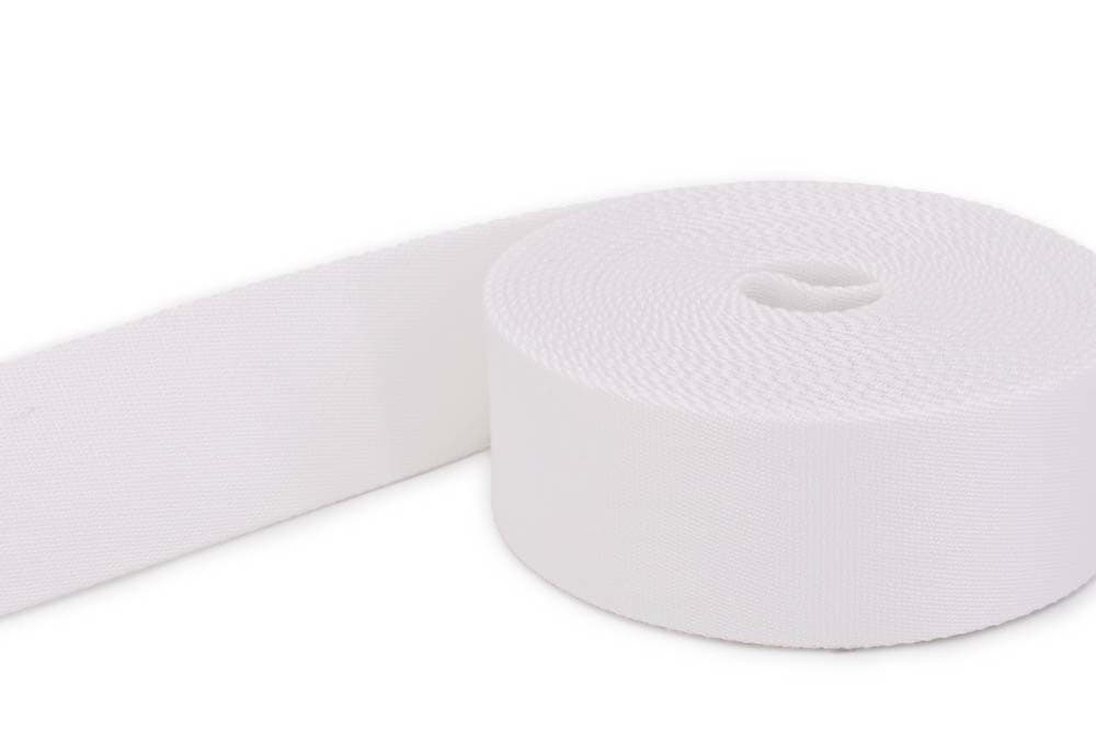 3m Gürtelband / Taschenband - 30mm breit - Farbe: weiß
