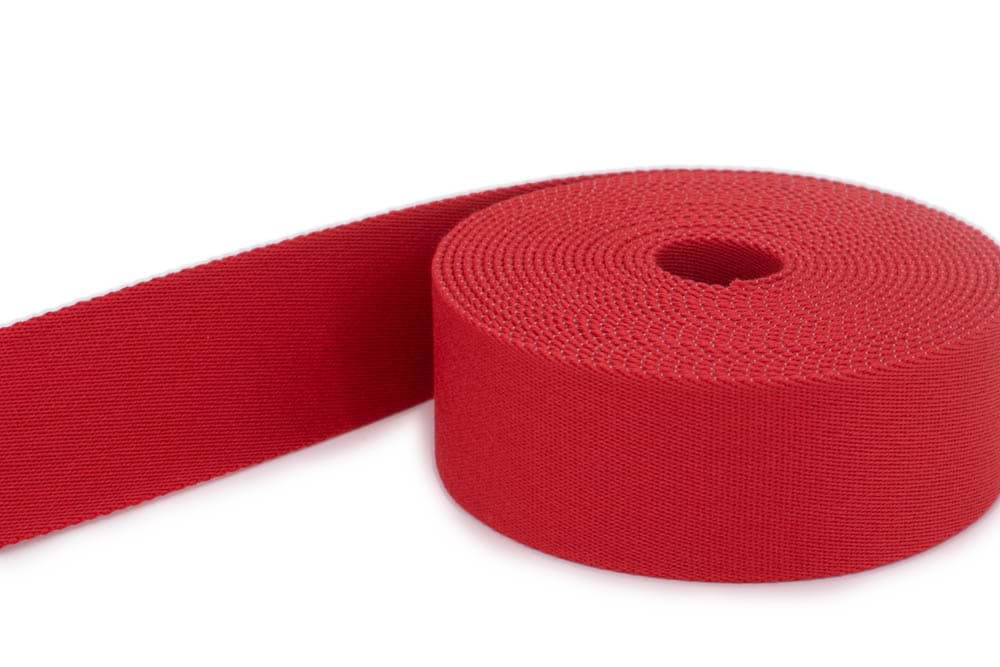 3m Gürtelband / Taschenband - 30mm breit - Farbe: rot