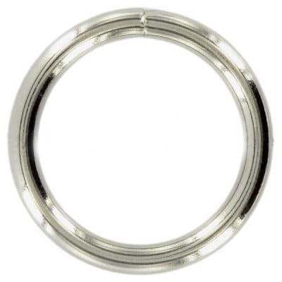 50mm Rundring (Innenmaß) - Stahl - vernickelt - 50 Stück