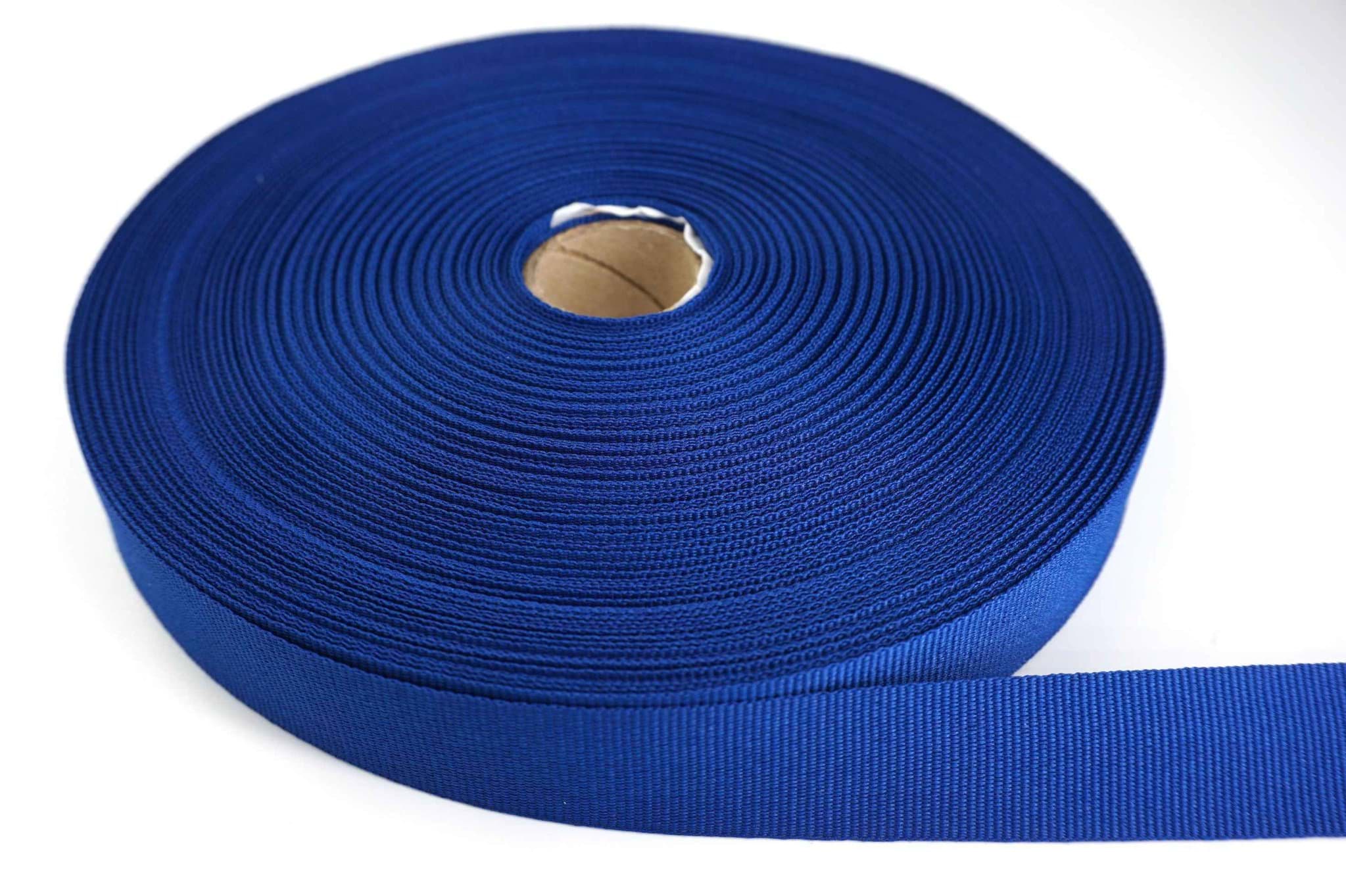 50m Rolle Ripsband / Einfassband aus Polyester - 20mm breit - königsblau
