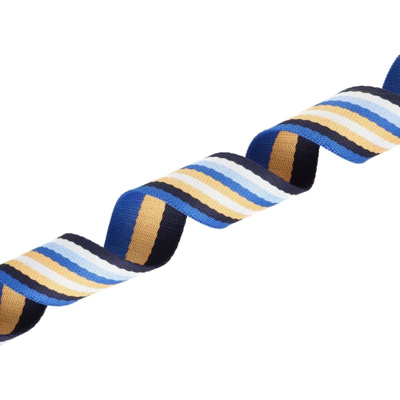 5m Gurtband aus Polycotton - 38mm breit - 1,2mm dick - 5-Farbig