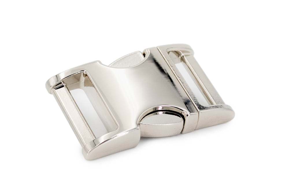 Zinc Max Steckschließer - 38mm Durchlass - hochglanz vernickelt - 1 Stück