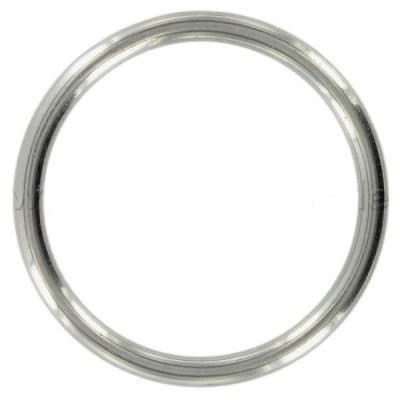 50mm Rundring (Innenmaß) aus V4A Edelstahl - 6mm stark - 1 Stück