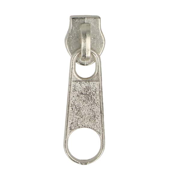 Zipper für 5mm Reißverschlüsse - Farbe: silber - 100 Stück