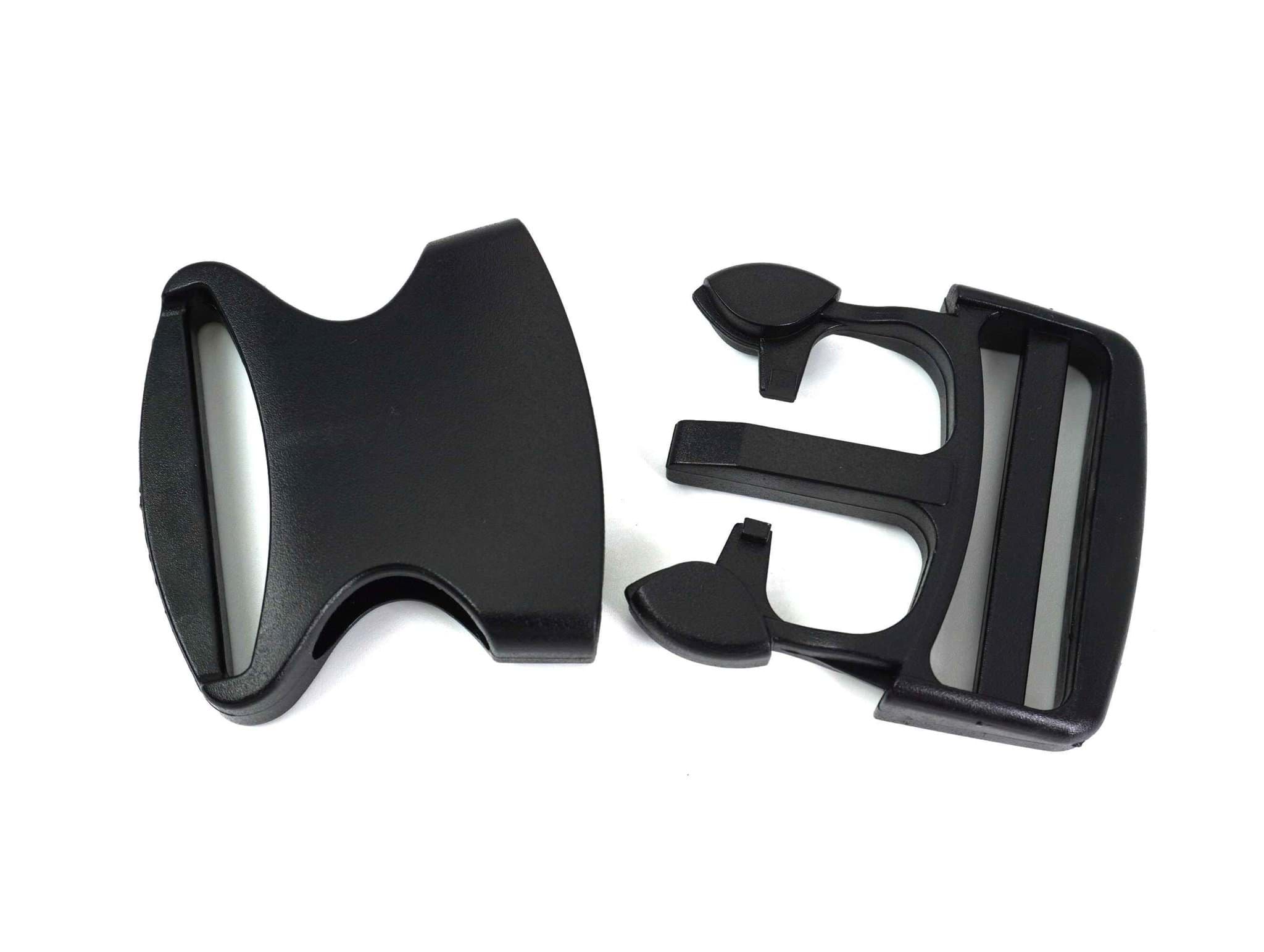 *Sonderposten* 50 Steckschließer aus Kunststoff - für 50mm breites Gurtband - 8,1cm lang, Bild 2