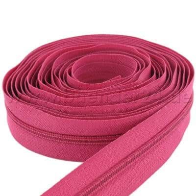 5m Reißverschluss, 3mm Schiene, Farbe: Pink