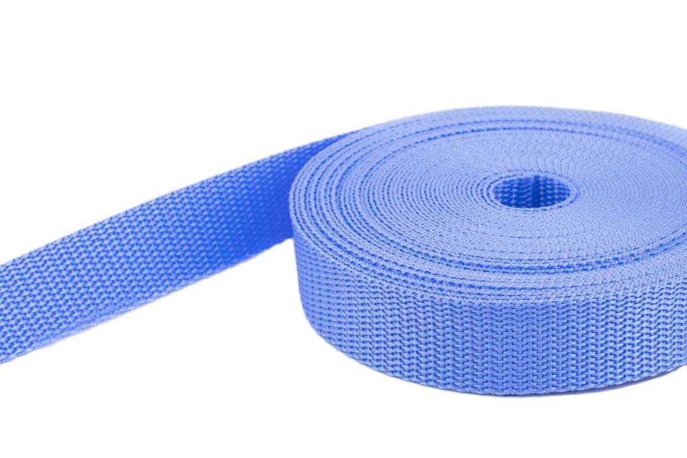 4m PP Gurtband - 40mm breit - 1,4mm stark - hellblau (UV)