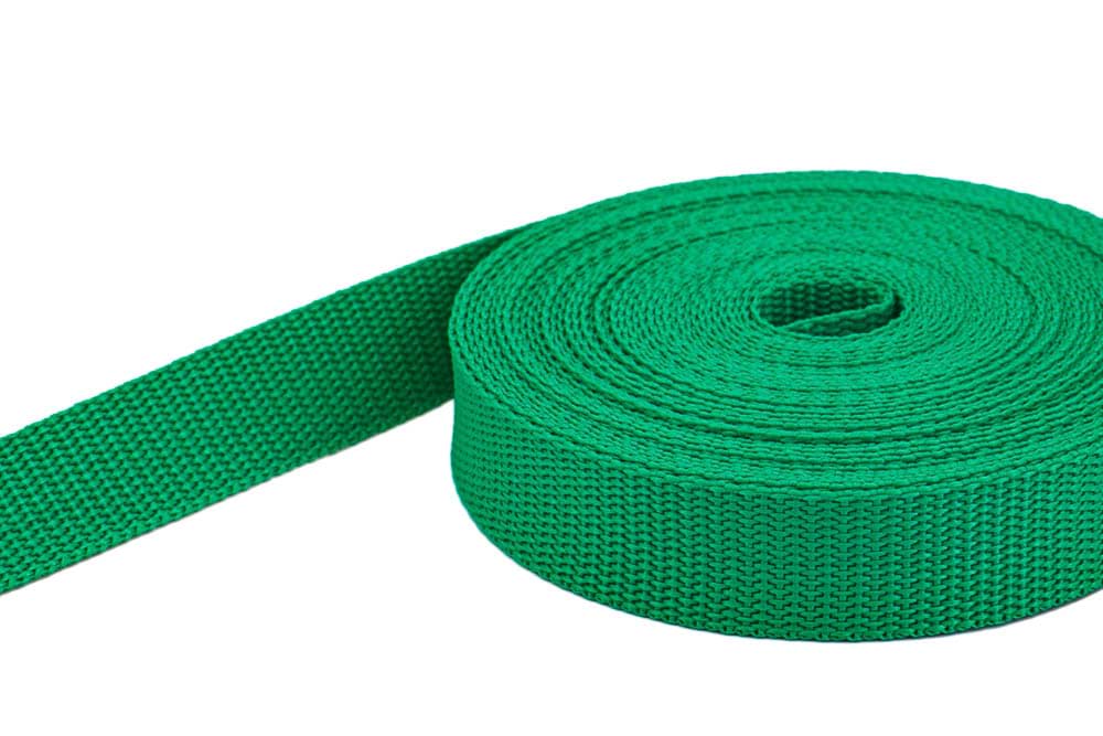 4m PP Gurtband - 40mm breit - 1,4mm stark - grün (UV)