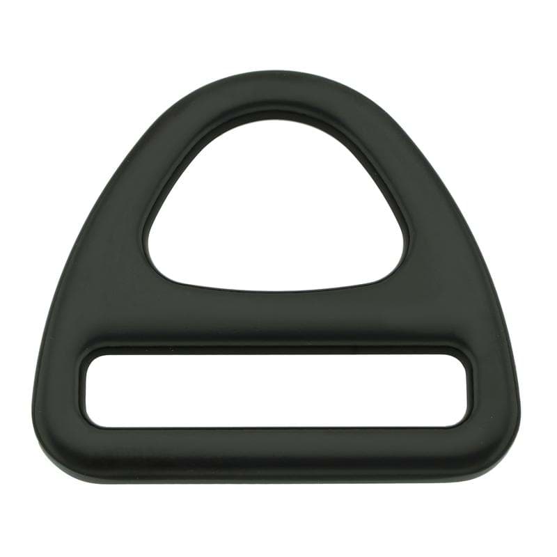 D-Ring mit Steg - Schwarz - 50mm Durchlass - 1 Stück