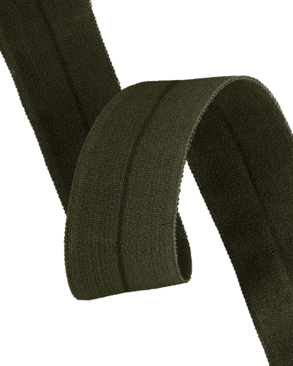 10m Elastisches Einfassband - 20mm breit - Polyester - khaki